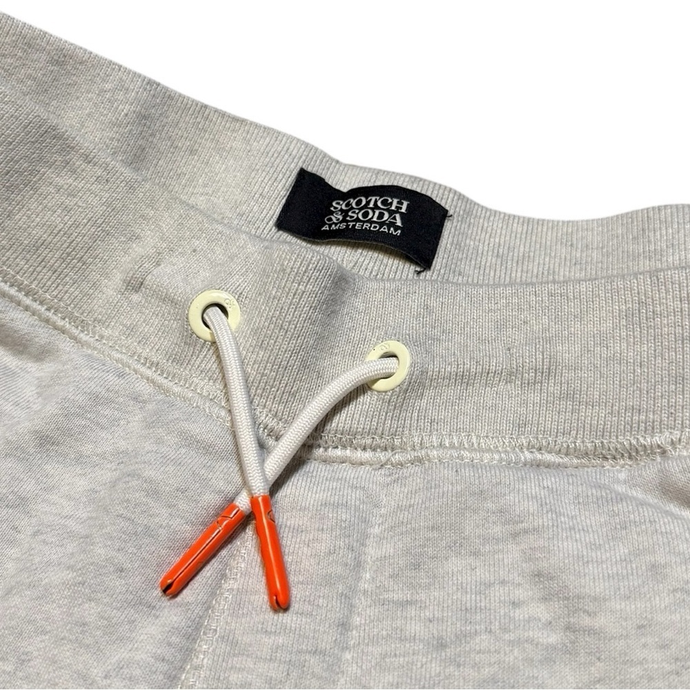 Scotch & Soda Boys Shorts 12/152 Grey Melange Embroidered Cactus Palm SOLD OUT - Picture 5 of 11